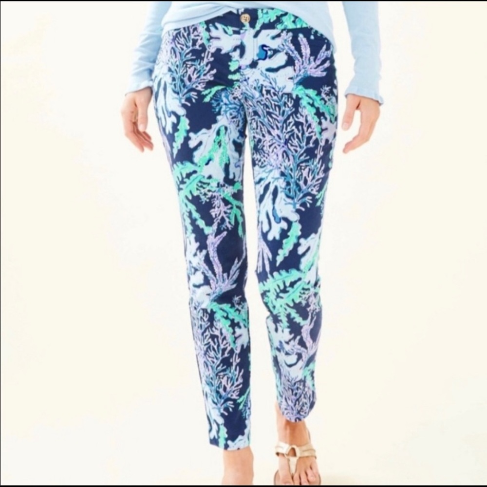 Lilly Pulitzer Kelly Skinny Ankle Pants Size 00. NWT